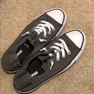 Women’s gray converse sneakers